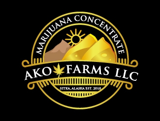 AKO FARMS LLC logo design by Cyds