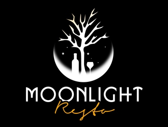 Moonight resto/bar logo design by DreamLogoDesign