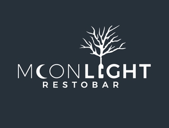 Moonight resto/bar logo design by DreamLogoDesign