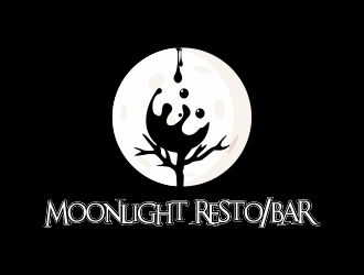 Moonight resto/bar logo design by ROSHTEIN