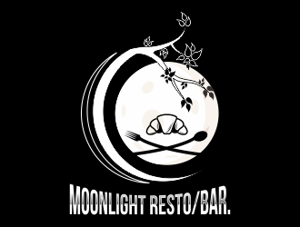 Moonight resto/bar logo design by ROSHTEIN
