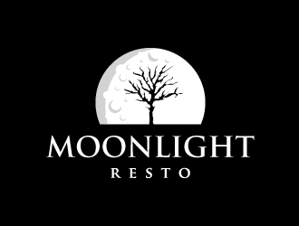 Moonight resto/bar logo design by harrysvellas
