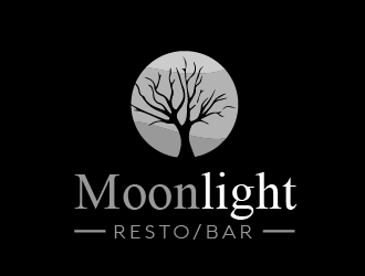 Moonight resto/bar logo design by axel182