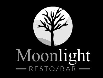 Moonight resto/bar logo design by axel182
