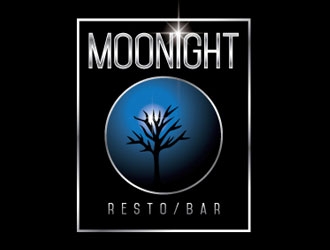 Moonight resto/bar logo design by shere