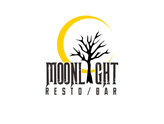 Moonight resto/bar logo design by YONK