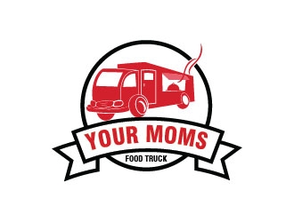 Your Moms Food Truck logo design by Click4logo