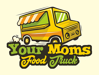 Your Moms Food Truck logo design by Optimus