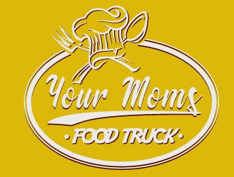 Your Moms Food Truck logo design by AYATA