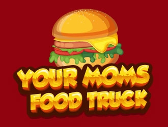 Your Moms Food Truck logo design by AYATA