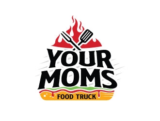 Your Moms Food Truck logo design by sanworks
