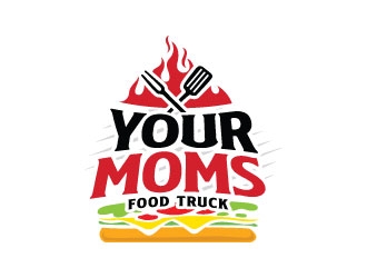 Your Moms Food Truck logo design by sanworks