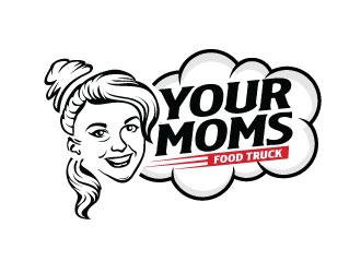 Your Moms Food Truck logo design by sanworks