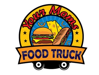 Your Moms Food Truck logo design by shere