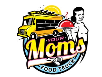 Your Moms Food Truck logo design by shere