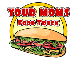 Your Moms Food Truck logo design by Optimus