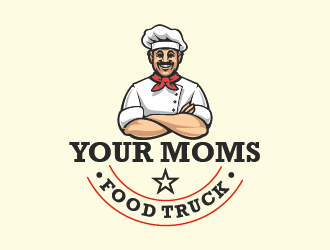 Your Moms Food Truck logo design by czars