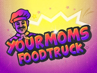 Your Moms Food Truck logo design by AYATA