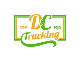 D&C Trucking logo design by sakarep
