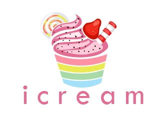 icream (need logo) logo design by shravya