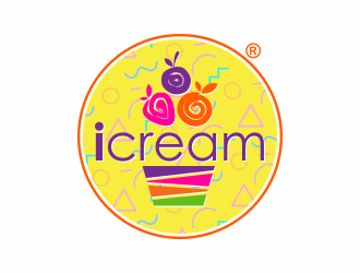 icream (need logo) logo design by agus