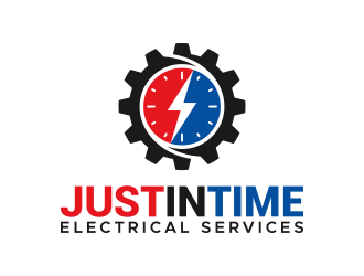 Just In Time Electrical Services logo design by lexipej
