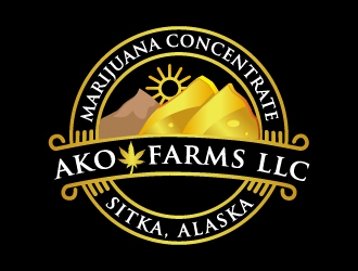 AKO FARMS LLC logo design by Cyds