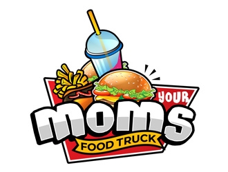 Your Moms Food Truck logo design by DreamLogoDesign