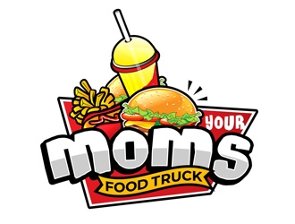 Your Moms Food Truck logo design by DreamLogoDesign
