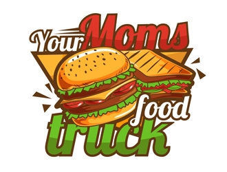 Your Moms Food Truck logo design by DreamLogoDesign