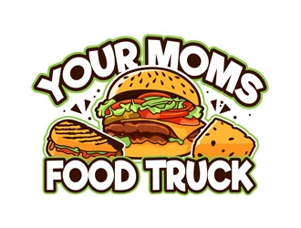 Your Moms Food Truck logo design by DreamLogoDesign
