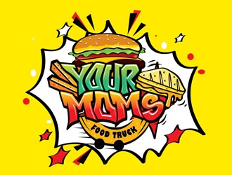 Your Moms Food Truck logo design by shere