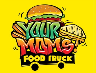 Your Moms Food Truck logo design by shere