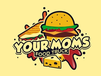 Your Moms Food Truck logo design by DreamLogoDesign