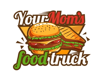 Your Moms Food Truck logo design by DreamLogoDesign