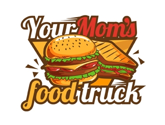 Your Moms Food Truck logo design by DreamLogoDesign