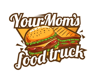 Your Moms Food Truck logo design by DreamLogoDesign