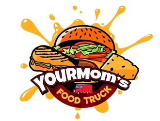Your Moms Food Truck logo design by DreamLogoDesign