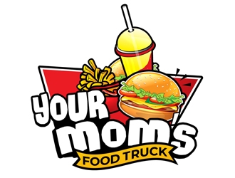 Your Moms Food Truck logo design by DreamLogoDesign