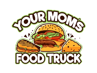 Your Moms Food Truck logo design by DreamLogoDesign