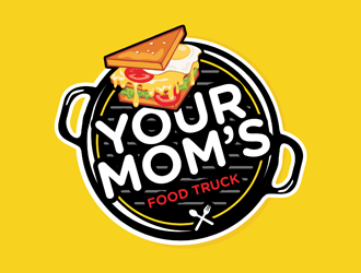 Your Moms Food Truck logo design by logolady
