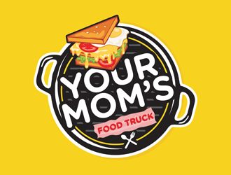 Your Moms Food Truck logo design by logolady