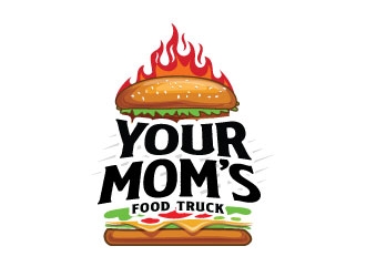 Your Moms Food Truck logo design by sanworks