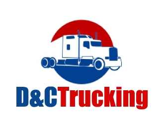 D&C Trucking logo design by ElonStark
