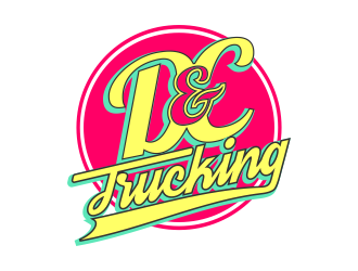 D&C Trucking logo design by beejo