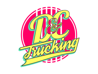 D&C Trucking logo design by beejo