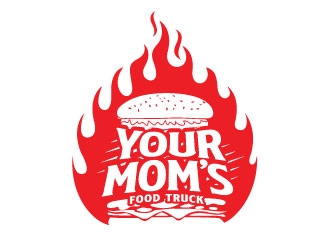 Your Moms Food Truck logo design by sanworks