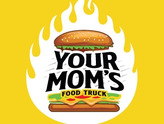 Your Moms Food Truck logo design by sanworks