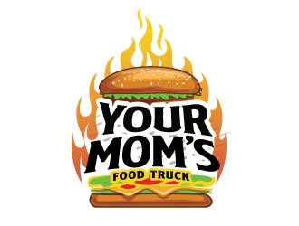 Your Moms Food Truck logo design by sanworks