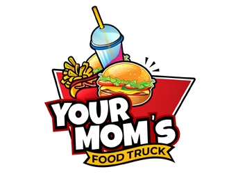 Your Moms Food Truck logo design by DreamLogoDesign